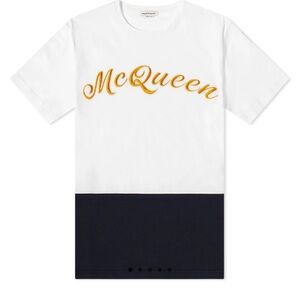 ALEXANDER MCQUEEN EMBROIDERED SCRIPT LOGO T-SHIRT